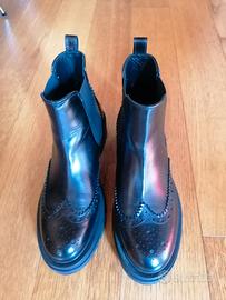 Stivaletti Carmens in pelle nera nuovi 41