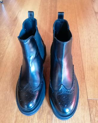 Stivaletti Carmens in pelle nera nuovi 41