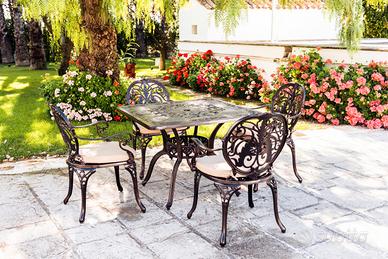 Sedia giardino modello Parigi alluminio pressofuso