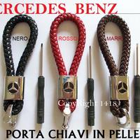 PORTA CHIAVI MERCEDES BENZ PELLE INTRECCIATA NUOVO