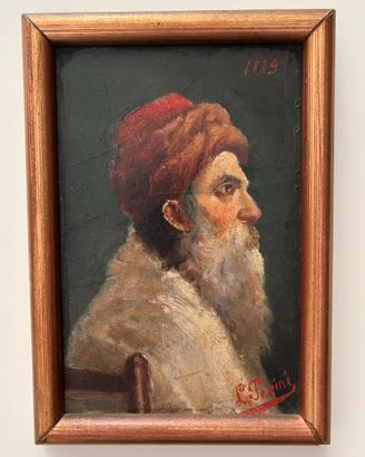 Quadro ritratto uomo orientale 1889