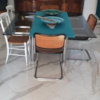 tavolo cristallo Tobia Scarpa