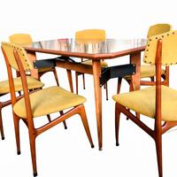 Tavolo Carlo Ratti e sedie - Modernariato anni 60