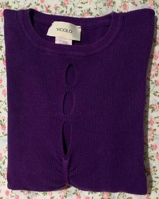 Vicolo maglione viola donna tg Unica S