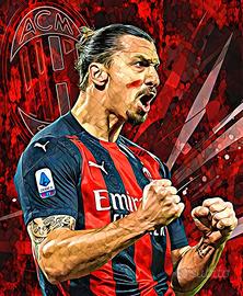 Quadro Zlatan Ibrahimovic AC Milan
