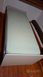 Letto singolo con 2 cassettoni contenitore