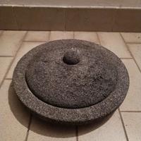 Piatto/vassoio in pietra dura con coperchio