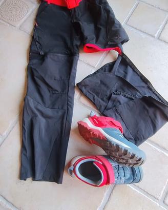 pantaloni modulari+scarpe trekking 