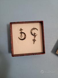 orecchini assimetrici acciaio