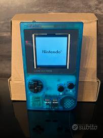 Game Boy Pocket Blu + Wario Land 3 + LCD