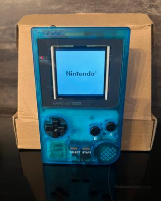 Game Boy Pocket Blu + Wario Land 3 + LCD