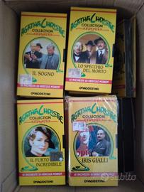 45 VHS Videocassette collezione AGATHA CHRISTIE