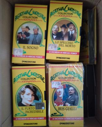 45 VHS Videocassette collezione AGATHA CHRISTIE