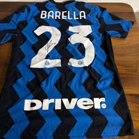 Maglia inter da collezione con firma Barella