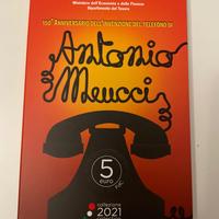 ANTONIO MEUCCI Moneta da 5 euro