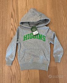 Felpa Higgins bambino grigia con cappuccio