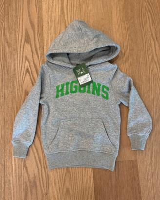 Felpa Higgins bambino grigia con cappuccio