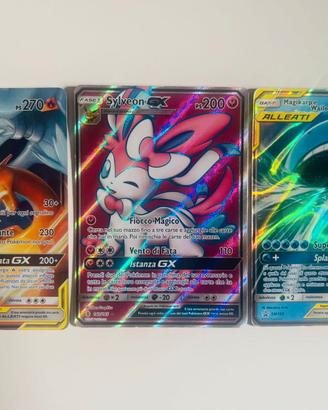 Carte pokemon Charizard Sylveon Wailord GX