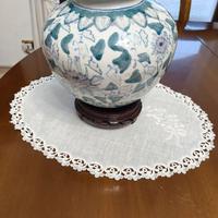 Vaso in porcellana cinese decorato a mano - Vintag