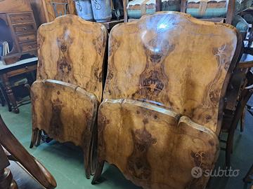 letti in radica di noce 