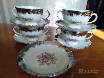 4 tazze brodo o consommè Richard Ginori Italy