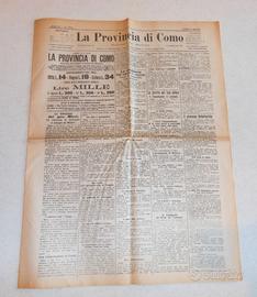 Giornale LA PROVINCIA DI COMO n.2794 del 5.1.1900