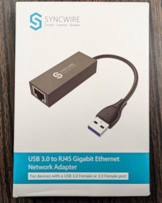 USB 3.0 to RJ45 Gigabit Ethernet Network Adapter