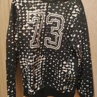 Felpa Cotone Nera Cotton&Silk