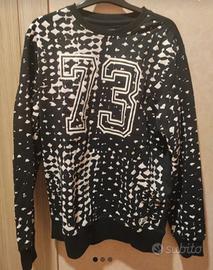 Felpa Cotone Nera Cotton&Silk