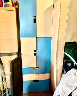Mobile IKEA STUVA bianco azzurro grande