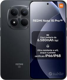  Xiaomi Redmi Note 15 Pro 5G nero 12Gb+512gb 
