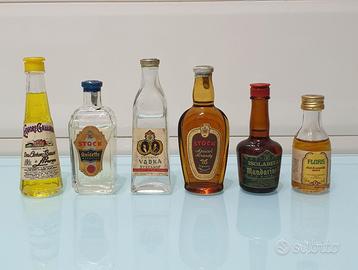 STOCK LOTTO mini bottiglie di liquore mignon vintage EUR 80,00 - PicClick IT