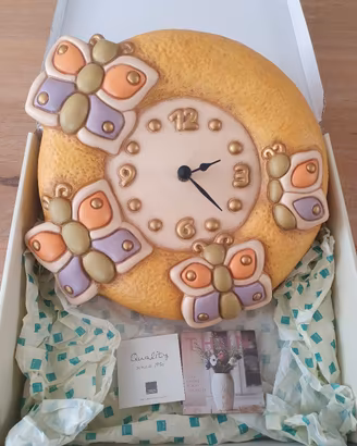 Orologio da parete THUN con farfalle