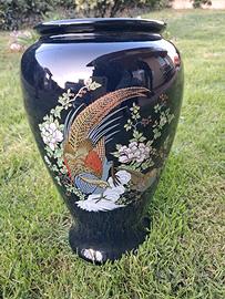 Vaso in ceramica blu scuro