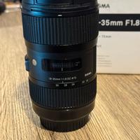 Sigma Art. 18-35mm F1.8 Dc attacco Canon