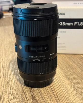 Sigma Art. 18-35mm F1.8 Dc attacco Canon