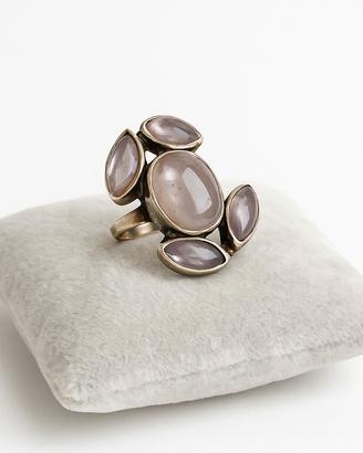 anello in argento con pietra naturale quarzo rosa 