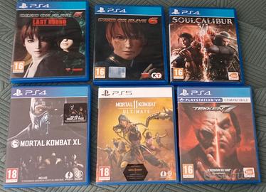 Playstation 4 Set 6 Giochi Picchiaduro (MK)