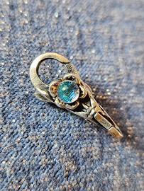 Chiusura trollbeads con vetro dicroico