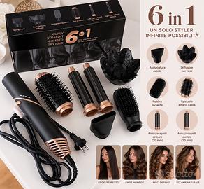 Styler capelli 6in1 multifunzione con accessori
