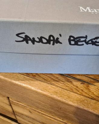 Sandalo con logo Max Mara