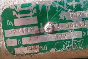 assale 400 chili per carello barca o carellino