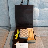 Louis Vuitton Zippy Wallet portafoglio Damier Azur