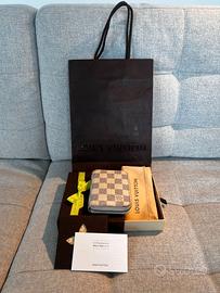 Louis Vuitton Zippy Wallet portafoglio Damier Azur