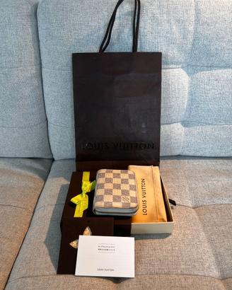 Louis Vuitton Zippy Wallet portafoglio Damier Azur