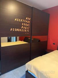 Camera matrimoniale rovere moro scuro