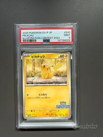 Pikachu PSA 9. Pokemon doppia carta