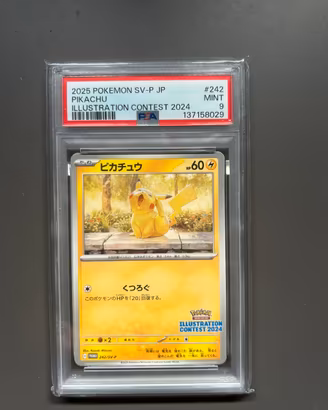 Pikachu PSA 9. Pokemon doppia carta