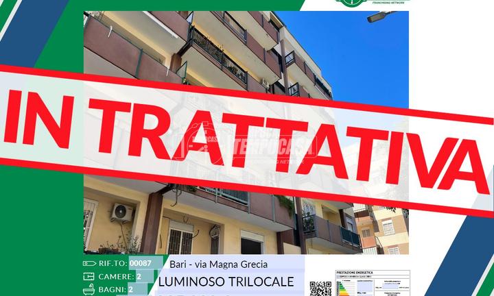 LUMINOSO TRILOCALE, VIA MAGNA GRECIA