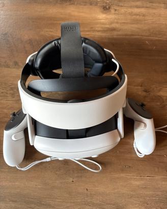 Visore VR Meta Quest 3 con caschetto KIWI H4 Boost